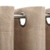 Cortinas opacas ojales look de lino 2 pzas beige 140x245