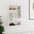 Estantes de pared 2 uds contrachapado blanco brillo 50x15x50