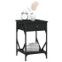 Mesita de noche madera contrachapada negro 40x42x60