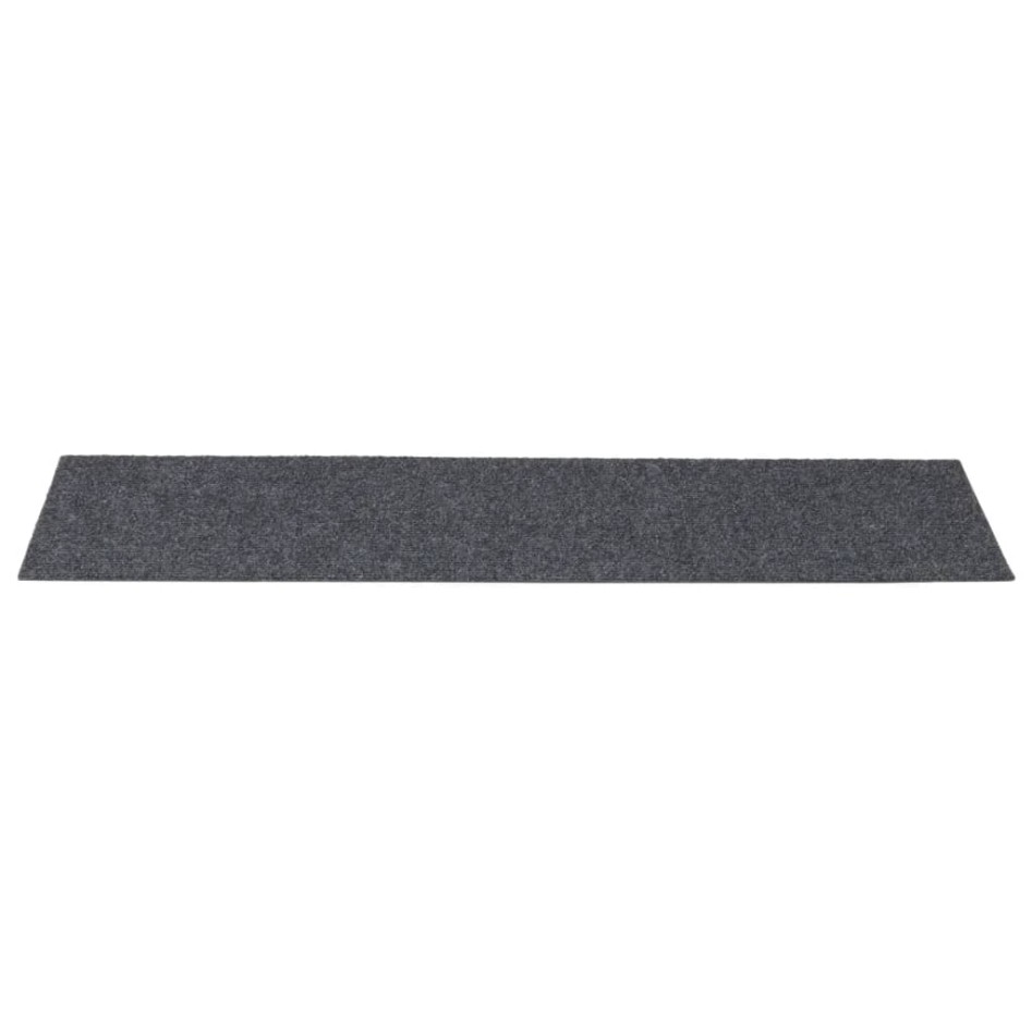 Alfombrilla autoadhesiva escalera 15 uds gris claro 76x20