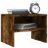 Mesita de noche madera contrachapada roble ahumado 40x30x30