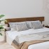 Cabecero de cama madera maciza de pino marrón miel 204x3x81