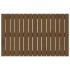 Cabecero cama pared madera maciza pino marrón miel 95,5x3x60