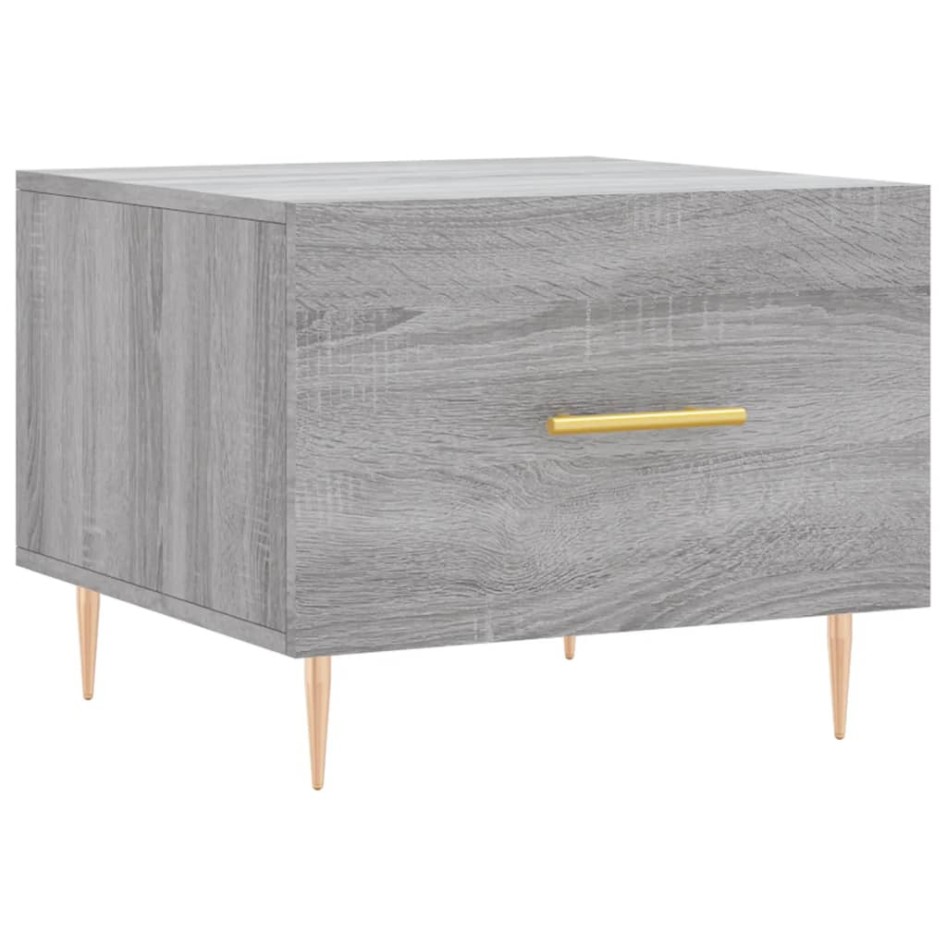 Mesa de centro madera contrachapada gris Sonoma 50x50x40