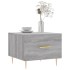 Mesa de centro madera contrachapada gris Sonoma 50x50x40