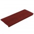 Alfombrilla autoadhesiva de escalera 15 uds rojo 65x24,5x3,5
