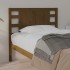 Cabecero madera maciza de pino marrón miel 96x4x100