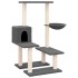 Rascador para gatos con postes de sisal gris oscuro 94,5