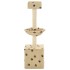 Rascador para gatos poste de sisal 105 cm huellas