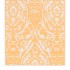 Alfombra de exterior ARAKIL naranja y blanca 160x230 cm
