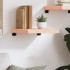 Estante de pared madera maciza roble sin tratar 40x40x(2-6)