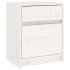 Mesita de noche madera maciza de pino blanca 40x31x50