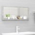 Espejo de baño madera contrachapada gris hormigón 90x10,5x37