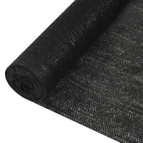 Red de privacidad HDPE negro 1,5x10 m 150