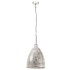 Lámpara colgante industrial redonda 25 W plateada 32 cm