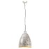 Lámpara colgante industrial redonda 25 W plateada 32 cm