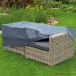 Nature Funda de muebles de jardín para 2 sillones 170x90x60