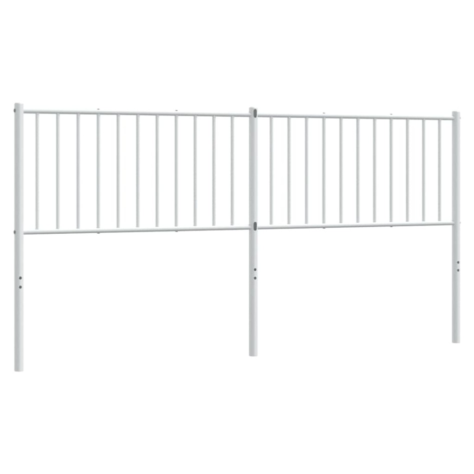 Cabecero de metal blanco 180