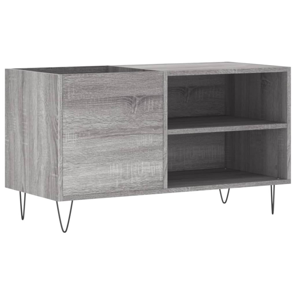 Mueble de discos madera de ingeniería gris Sonoma 85x38x48