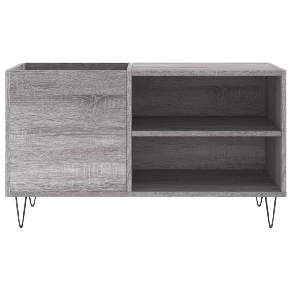 Mueble de discos madera de ingeniería gris Sonoma 85x38x48