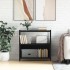 Estantería hierro y madera de ingeniería negro 80x30x78,5