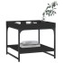 Mesa de centro madera de ingeniería negro 49,5x49,5x45
