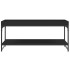 Mesa de centro madera de ingeniería negro 100x49x45