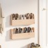 Estantes para zapatos de pared 2 uds madera de pino 59x9x23