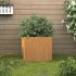 Jardinera de acero corten 32x30x29