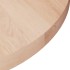 Superficie de mesa redonda madera de roble sin tratar