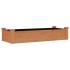 Jardinera arriate forro madera maciza abeto marrón 120x45x25