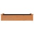 Jardinera arriate forro madera maciza abeto marrón 120x45x25