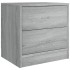 Mesita de noche madera de ingeniería gris Sonoma 40x30x40