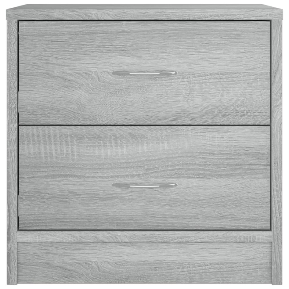 Mesita de noche madera de ingeniería gris Sonoma 40x30x40