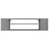 Mueble de TV colgante madera contrachapada gris 100x30x26,5
