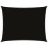 Toldo de vela rectangular tela Oxford negro 2,5x4