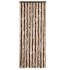 Cortina mosquitera de chenilla beige y marrón claro 56x185