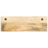 Perchero de pared madera maciza de mango sin tratar 60x15x20