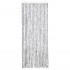 Cortina mosquitera de chenilla gris claro y oscuro 56x185