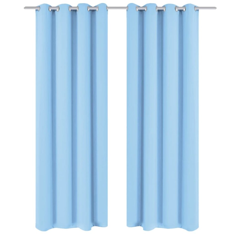 Cortina opaca con ojales de metal 270x245 cm