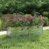 Arriate de acero galvanizado plateado 160x40x45