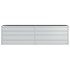 Arriate de acero galvanizado plateado 160x40x45