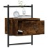 Mesita de noche de pared roble ahumado 35x30x51