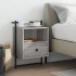 Mesita de noche de pared gris Sonoma 40x30x61