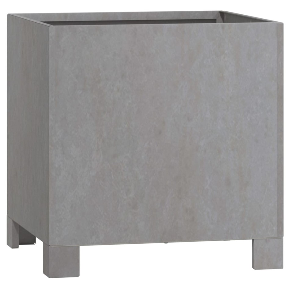 Jardinera con patas acero corten oxidado 32x30x33