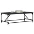 Mesa de centro de madera contrachapada negro 100x50x35