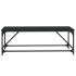 Mesa de centro de madera contrachapada negro 100x50x35