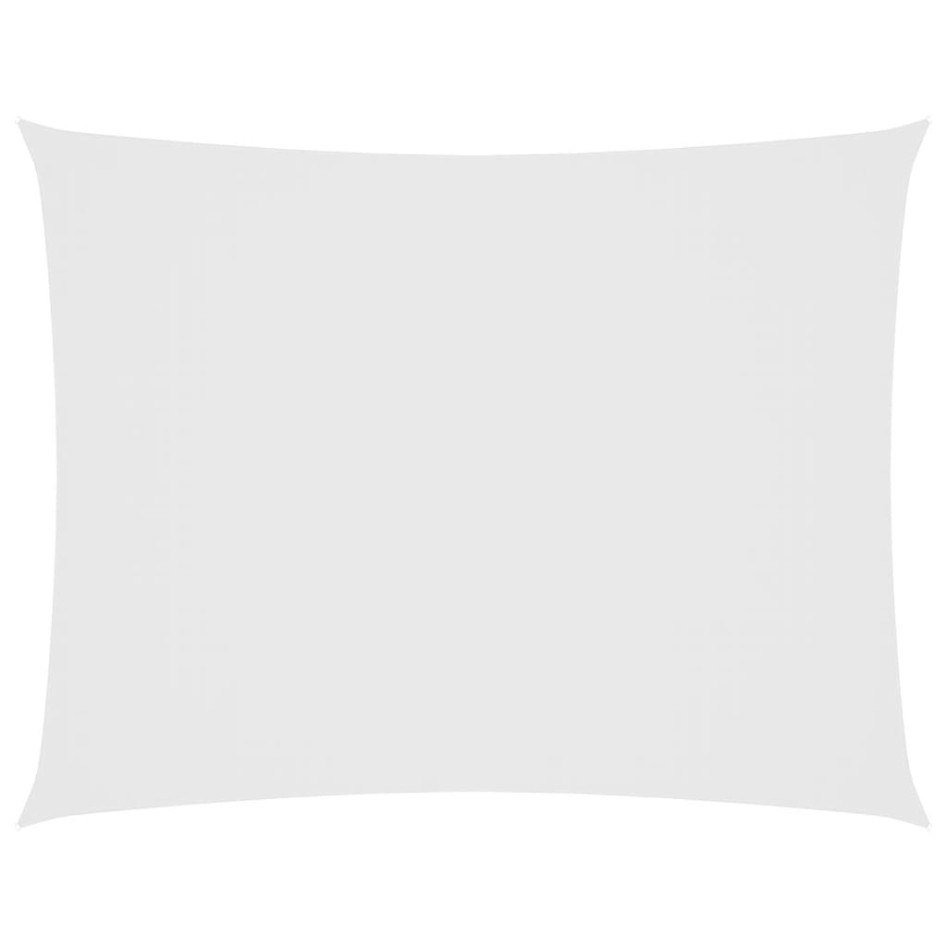 Toldo de vela rectangular tela Oxford blanco 3x4