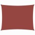 Toldo de vela rectangular tela Oxford terracota 3x4,5