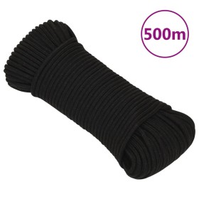 Cuerda de trabajo poliéster negro 3 mm 500
